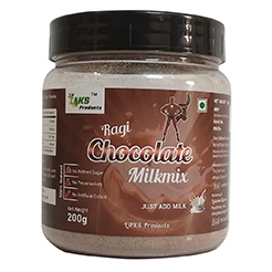 Ragi Chocolate Milkmix, Natural Powder Mix, No Preservatives, 200g